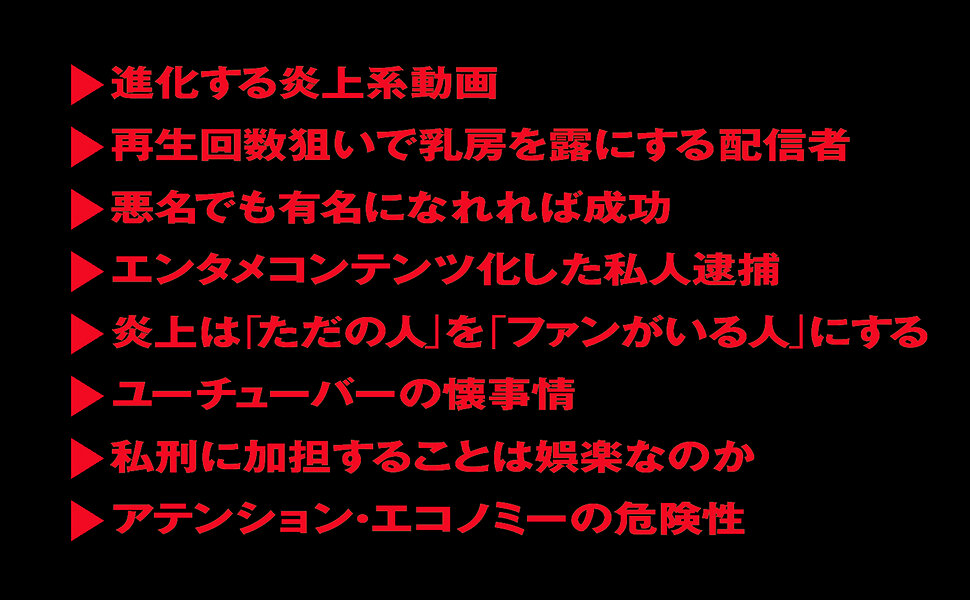 炎上系ユーチューバー　過激動画が生み出すカネと信者