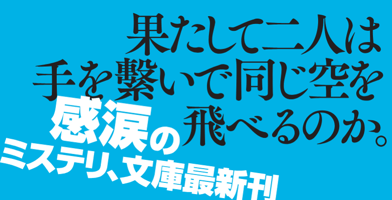 果たして二人は手を繋いで同じ空を飛べるのか。感涙のミステリ、文庫最新刊